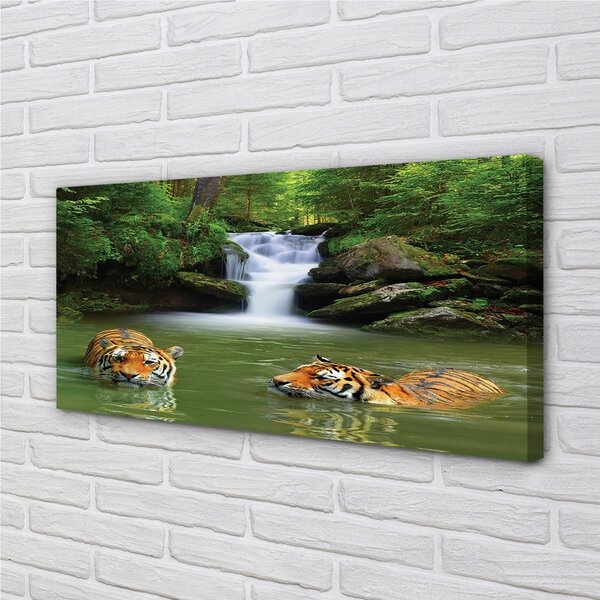 Obraz na plátne vodopád tigre 100x50 cm