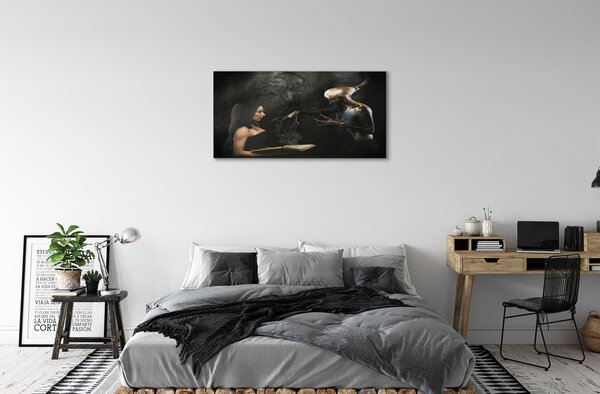 Obraz canvas Žena temná postava 100x50 cm