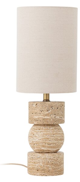 Stolové Lampa Bloomingville, Marci, Béžová, Obývacia izba, Kameň, Rustikálny
