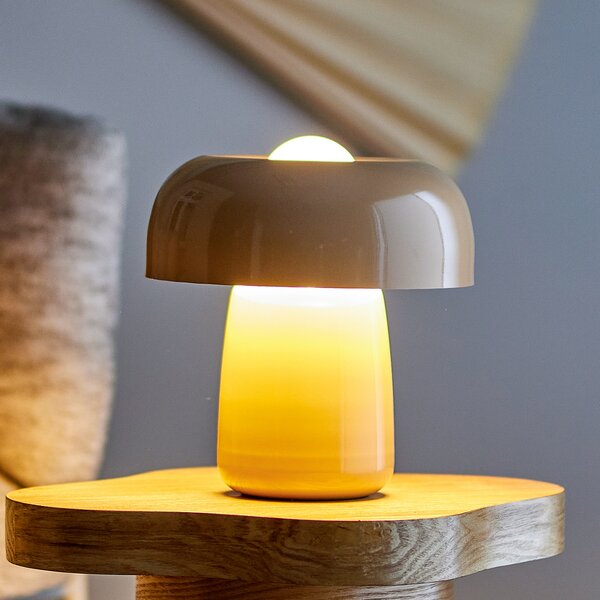 Stolové Lampa Bloomingville, Ylva, Béžová, Obývacia izba, Kov, Škandinávsky