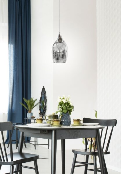 Luster na lanku MARINA 1xE27/60W/230V chróm
