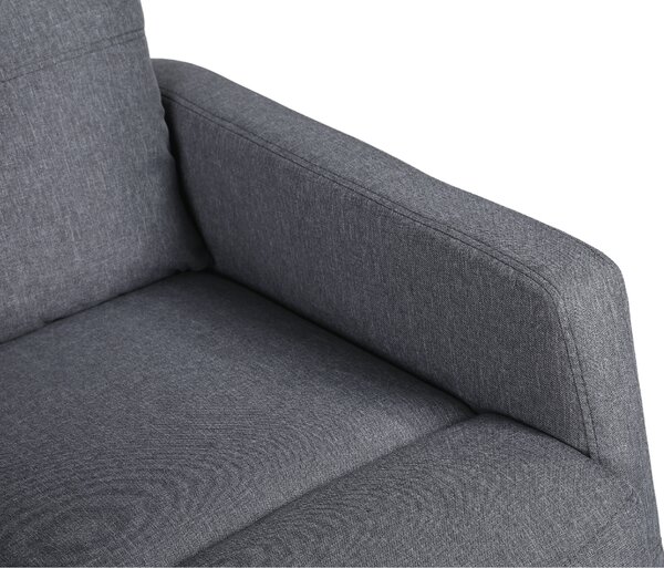 TV kreslo MODO PLUS s elektrickým polohovaním — látka, sivá, nosnosť 130 kg
