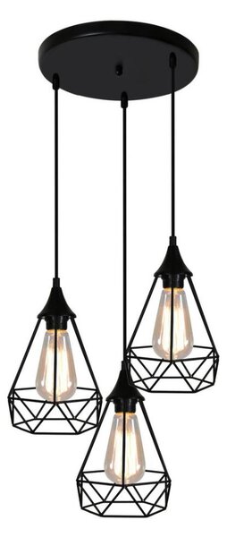 Luster na lanku GRAF 3xE27/60W/230V