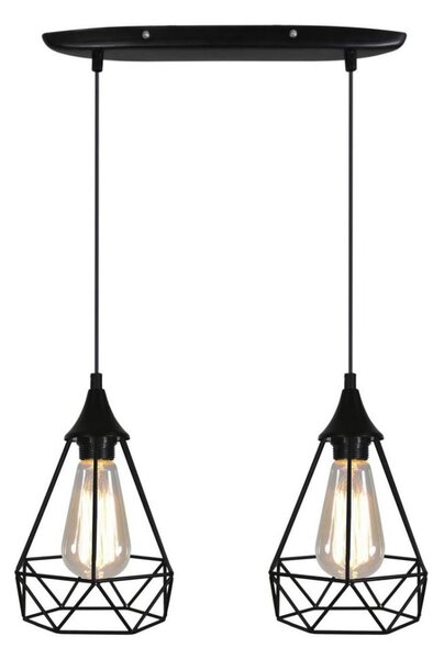 Luster na lanku GRAF 2xE27/60W/230V