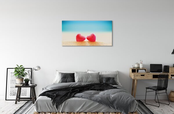 Obraz canvas sea srdce 100x50 cm