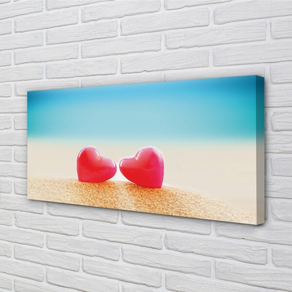 Obraz canvas sea srdce 100x50 cm