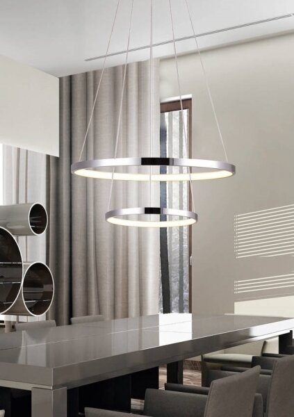 LED Luster na lanku LUNE LED/40W/230V