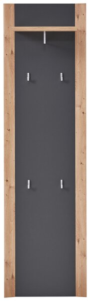 PREDSIEŇOVÝ NÁBYTOK, grafitová, dub artisan, 222/199/38 cm Xora - Online Only drobný nábytok, Online Only
