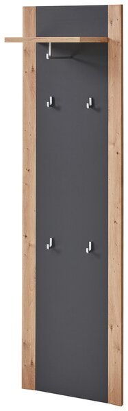 PREDSIEŇOVÝ NÁBYTOK, grafitová, dub artisan, 222/199/38 cm Xora - Online Only drobný nábytok, Online Only