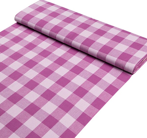 Bavlnená látka Olivia OL-021 Fialová kocka veľká - šírka 150 cm
