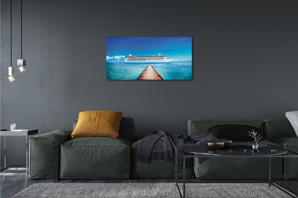 Obraz canvas Loď mora neba leto 100x50 cm