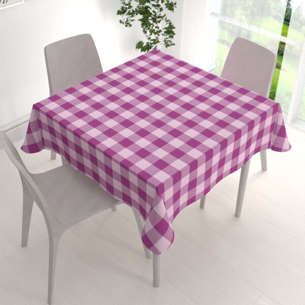 Biante Bavlnený štvorcový obrus Olivia OL-021 Fialová kocka veľká 40x40 cm