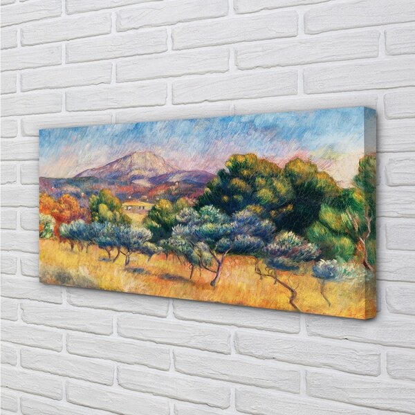 Obraz canvas Mount Saint Victoria - Pierre Auguste Renoir 100x50 cm