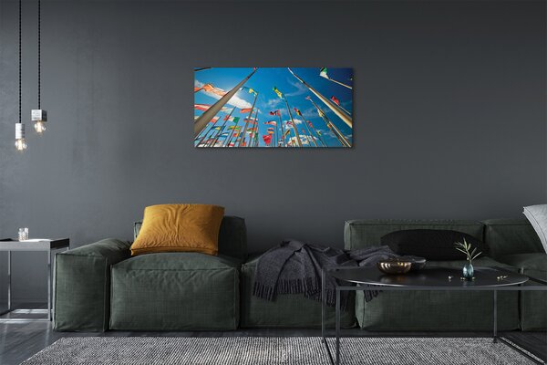 Obraz canvas rôzne vlajky 100x50 cm