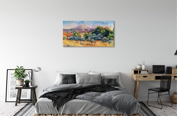 Obraz canvas Mount Saint Victoria - Pierre Auguste Renoir 100x50 cm