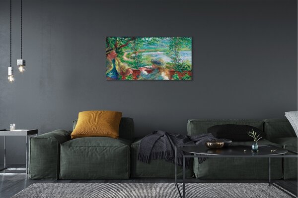 Obraz canvas Pri vode - Pierre Auguste Renoir 100x50 cm