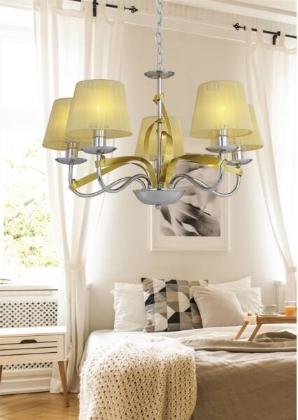 Luster na reťazi DIVA 5xE14/40W/230V