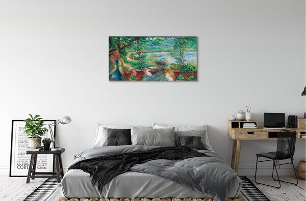 Obraz canvas Pri vode - Pierre Auguste Renoir 100x50 cm
