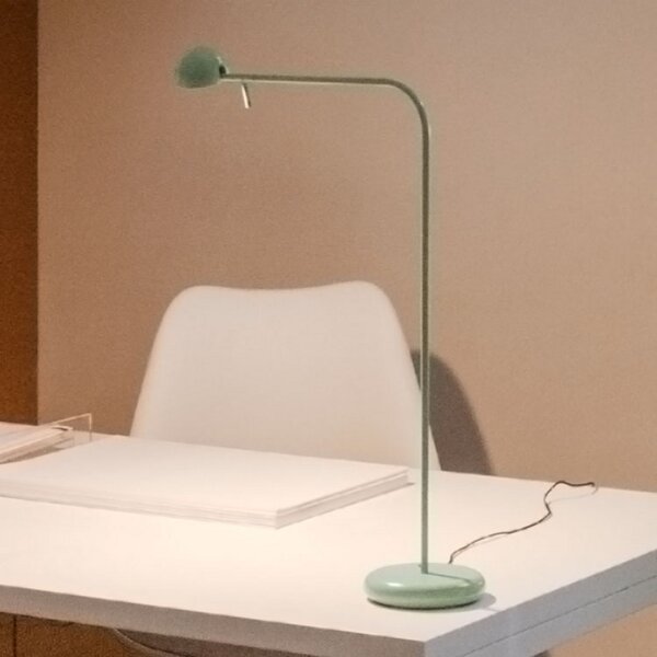 Stolové Lampa Vibia, Pin, Zelená, Pracovňa, Kov, Moderný