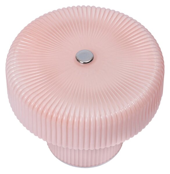Stolové Lampa ferm LIVING, stmievateľné, Pudrová, Obývacia izba, Sklo