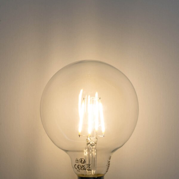 Sada 5 stmievateľných LED žiaroviek E27 G95 5W 450 lm 3000K