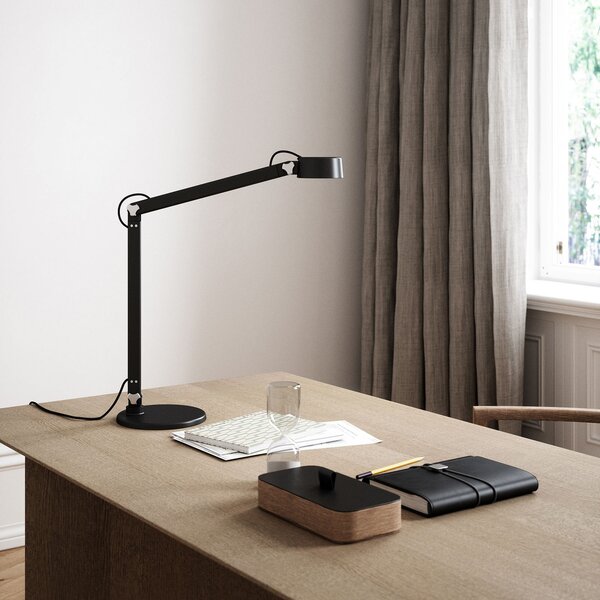 Stolové Lampa DFTP by Nordlux, Nobu, Čierna, Pracovňa, Kov, Moderný