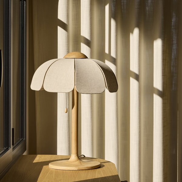 Stolové Lampa MARKET SET, Coquillage, Béžová, Obývacia izba, Tkanina / Textil, Dizajnový