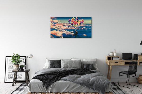 Obraz canvas Oblohy zatiahnuté balóny 100x50 cm
