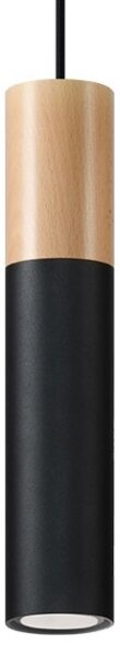 Sollux SL.0632 - Luster na lanku PABLO 1xGU10/40W/230V čierna