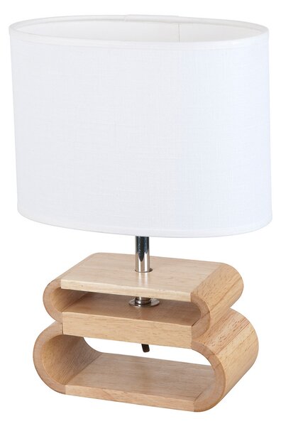 Stolové Lampa COREP, Oslo, Biela, Obývacia izba, Tkanina / Textil, Škandinávsky
