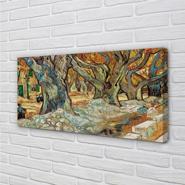Obraz canvas The Road Menders - Vincent van Gogh 100x50 cm