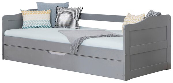 POSTEĽ S VÝSUVNÝM LÔŽKOM, 90/200 cm svetlosivá MID.YOU - Detské izby, Online Only