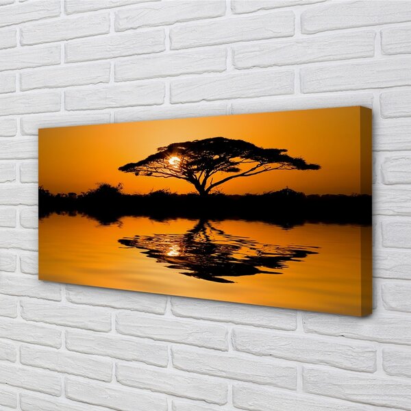Obraz canvas Sunset tree 100x50 cm
