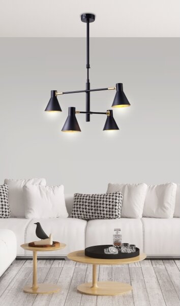 Luster na tyči LESS 4xE14/40W/230V