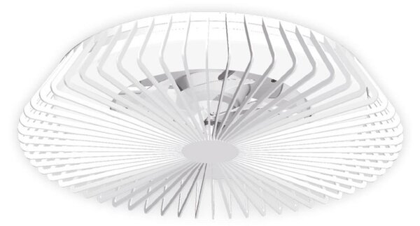 Stropný ventilátor Himalaya s LED osvetlením, ovládanie cez aplikáciu, diaľkové Mantra Iluminación, Himalaya, stmievateľné, Biela, Obývacia izba, Kov, Moderný