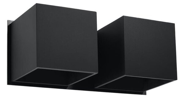 Sollux SL.0657 - Nástenné svietidlo QUAD 2xG9/40W/230V čierna