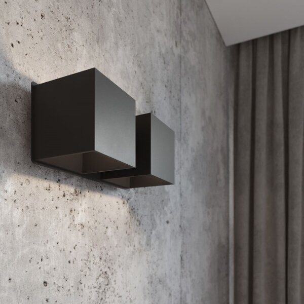 Sollux SL.0657 - Nástenné svietidlo QUAD 2xG9/40W/230V čierna