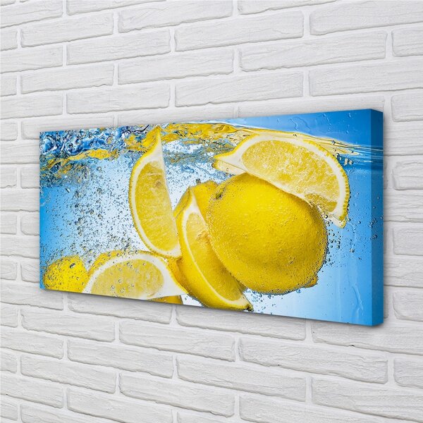 Obraz canvas Lemon vo vode 100x50 cm