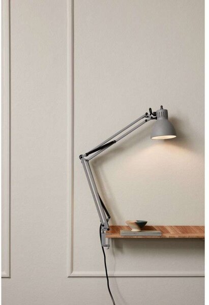 Stolové Lampa NORDIC LIVING, Sivá, Pracovňa, Hliník