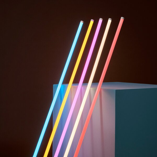 Stolové Lampa HAY, Neon Tube, Červená, Obývacia izba, Plast, Moderný