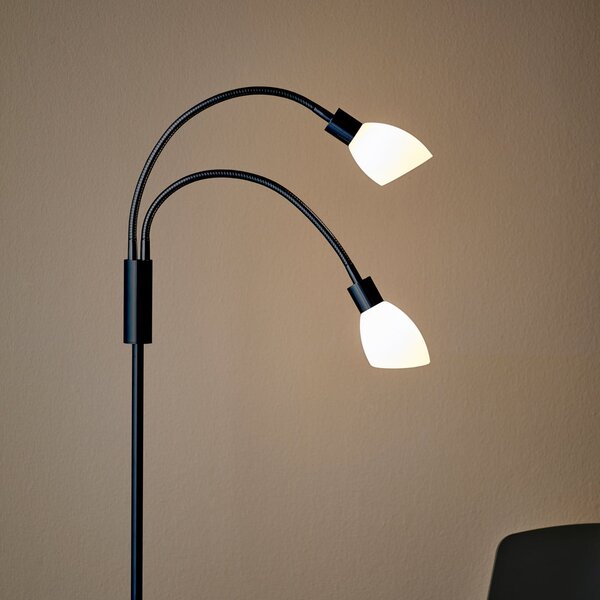 Stojacie Lampa Herstal, Biela, Obývacia izba, Kov