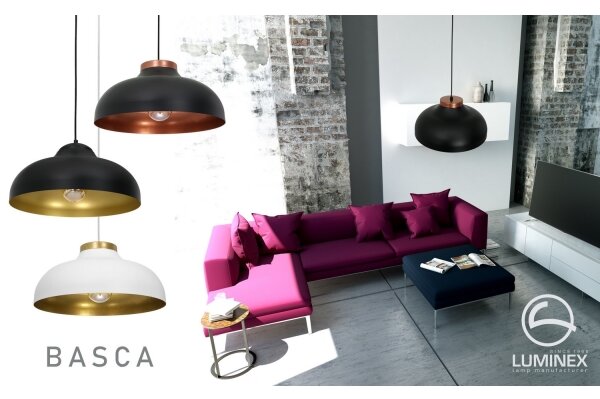 Luster na lanku BASCA 1xE27/60W/230V