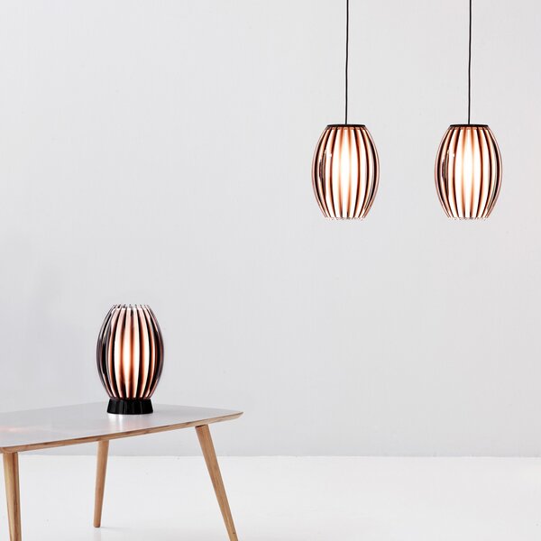 Stolové Lampa Herstal, Čierna, Obývacia izba, Sklo