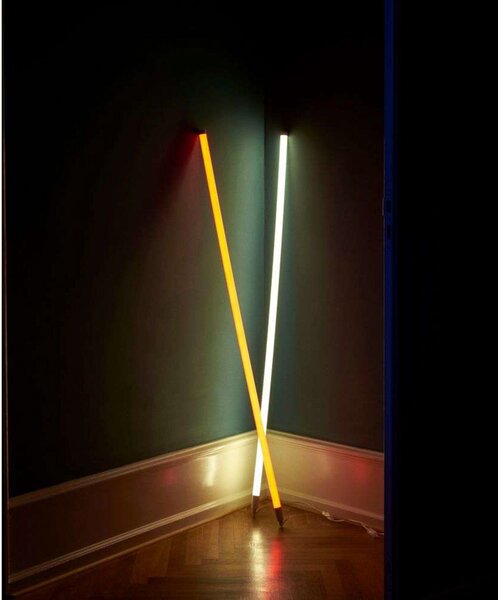 Stolové Lampa HAY, Neon Tube, Žltá, Obývacia izba, Plast, Moderný