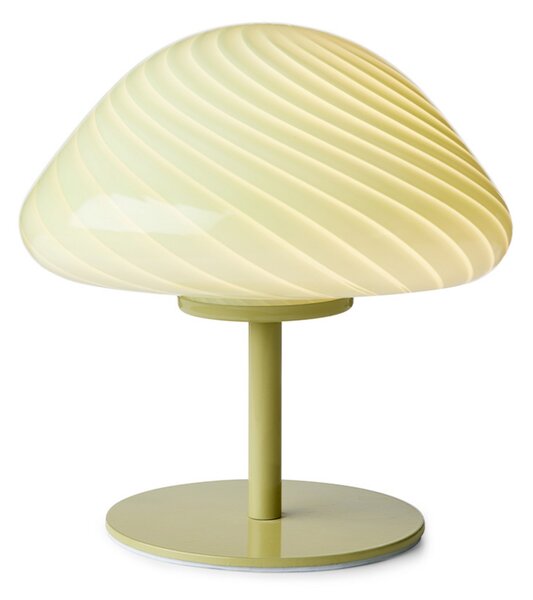 Stolové Lampa Halo Design, Zelená, Obývacia izba, Sklo