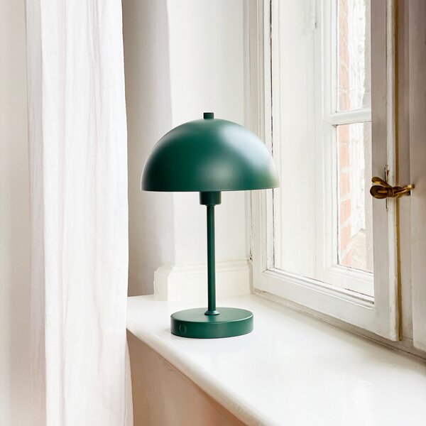 Stolové Lampa Dyberg Larsen, Stockholm, stmievateľné, Zelená, Obývacia izba, Kov, Škandinávsky