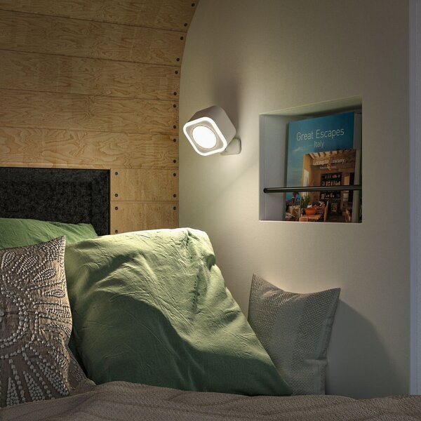 Stolové Lampa Paulmann, Varia, stmievateľné, Biela, Spálňa, Plast, Moderný