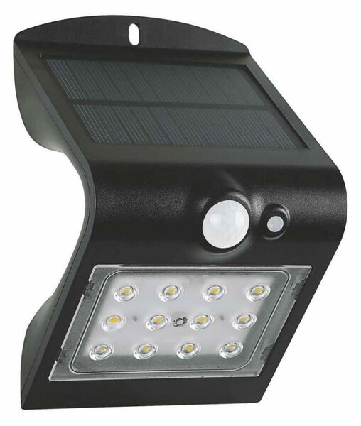 LED solárne nástenné svietidlo so senzorom LED/1,5W/3,7V 1200 mAh IP65