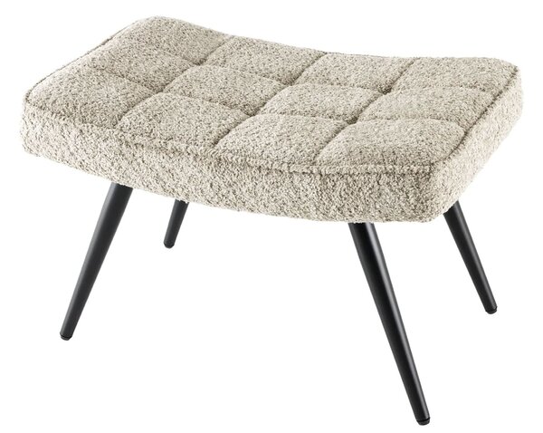 Estila Štýlová bouclé taburetka Scandinavia sivobiela 61cm