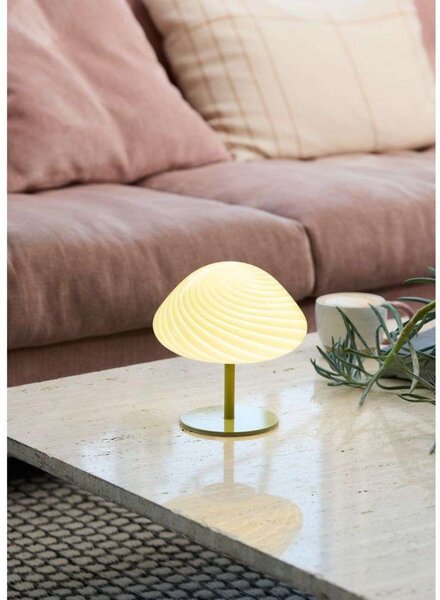 Stolové Lampa Halo Design, Zelená, Obývacia izba, Sklo